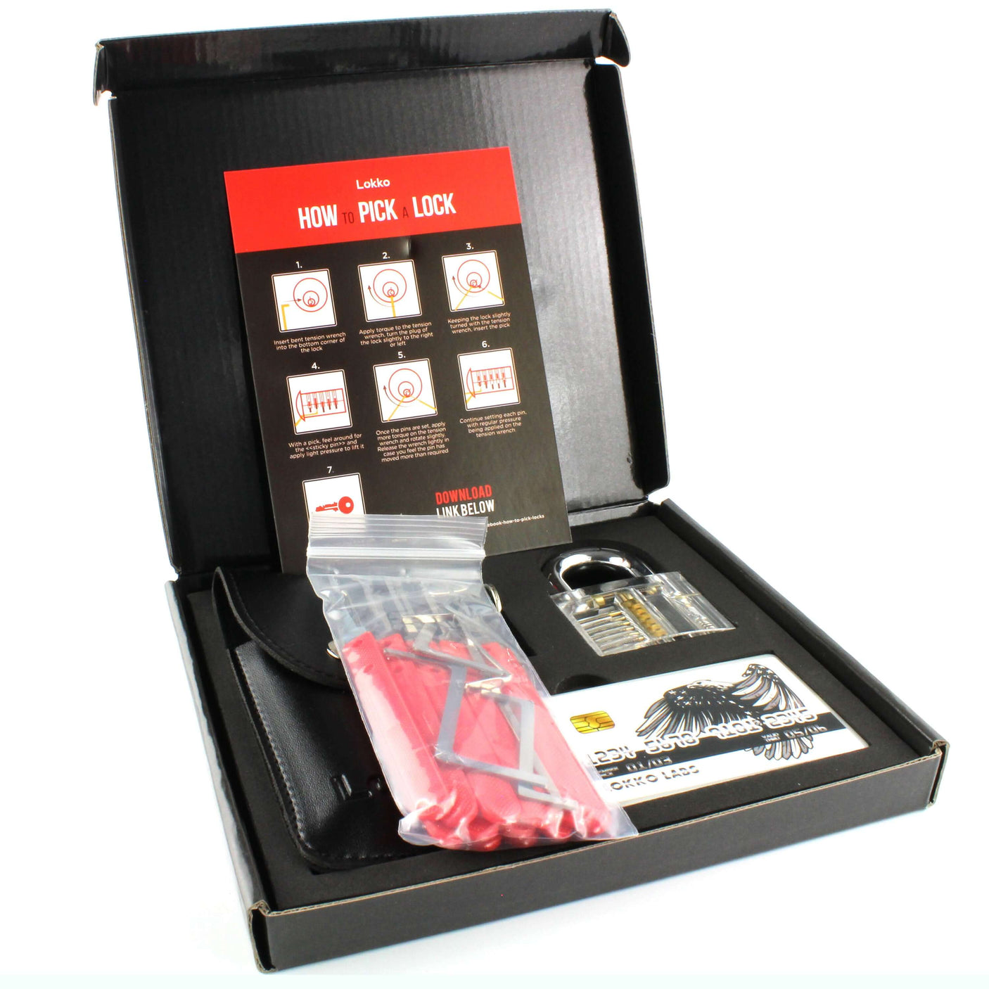 Lokko compact kit with Eureka lock box open