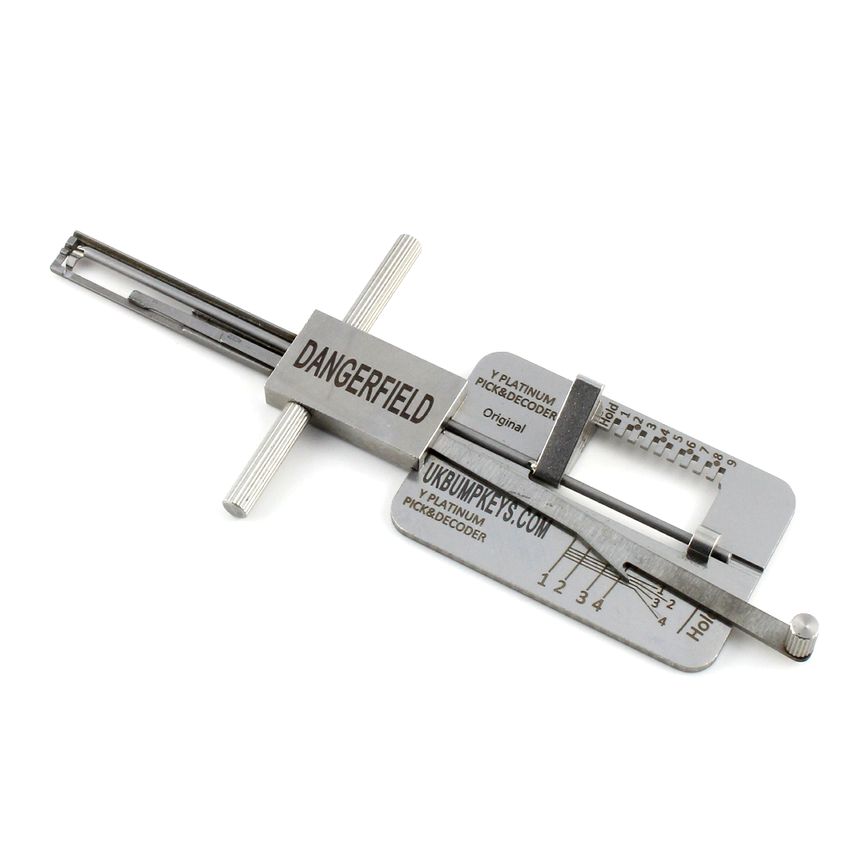 Dangerfield Yale Dimple Platinum 3 Star Lock Pick + Decoder