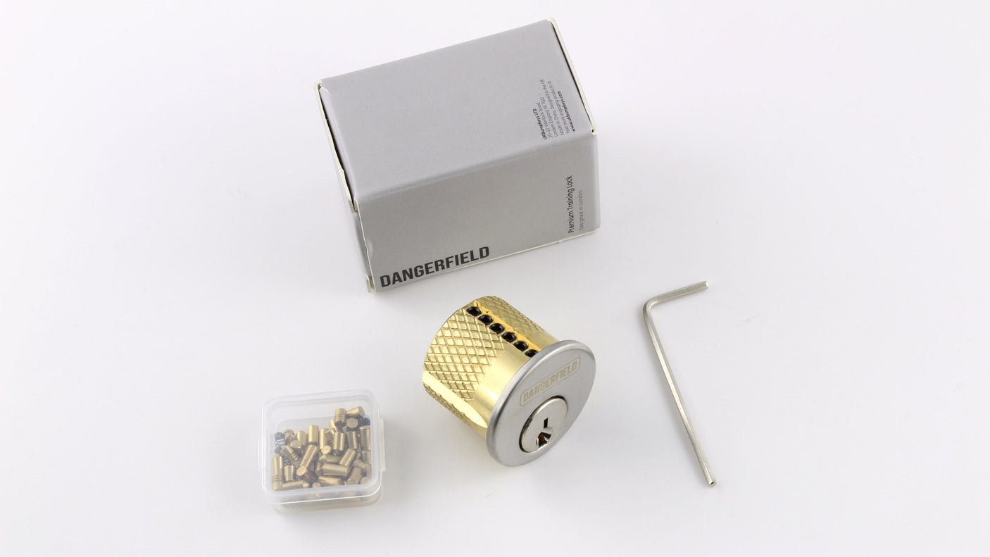 Repinnable Practice Lock Kit + Pins, Springs, Stoppers, Hex Allen Key