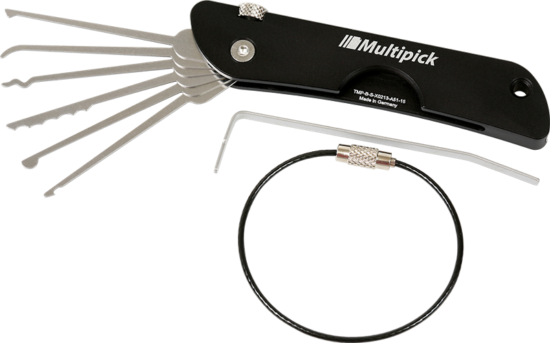 Multipick Jacknife Pocket Pick Set Blackline Edition - UKBumpKeys
