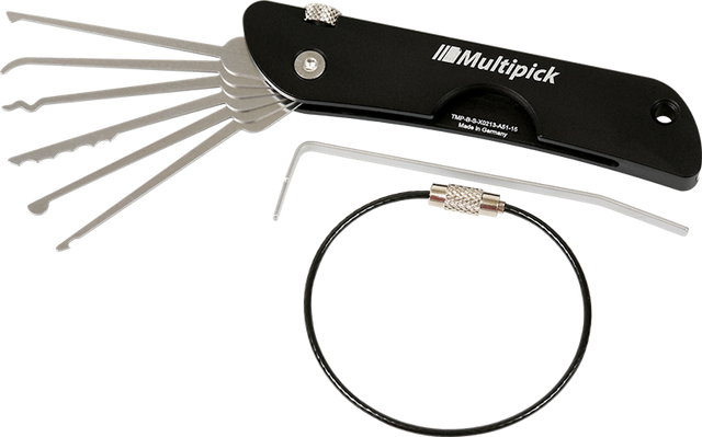 Multipick Jacknife Pocket Pick Set Blackline Edition - UKBumpKeys