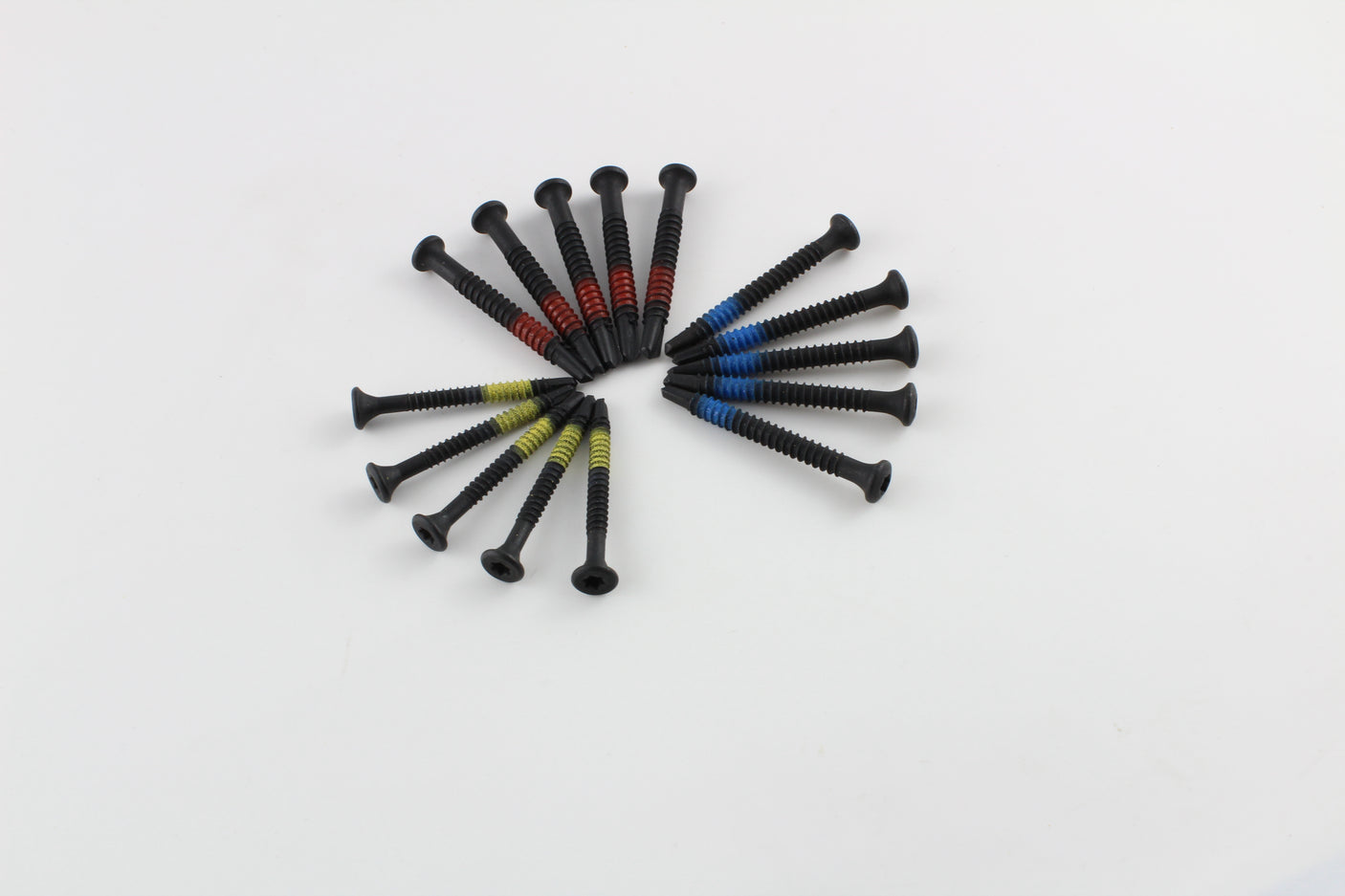 Lokko self tapping extraction screws for bell plug puller top-down view