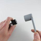 professional bump key holder and dampener support close-up view
