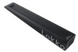 A black textured metal door wedge for locksmiths with the brand name 'Lokko' printed in white on one end, shown on a plain white background.