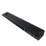 A black textured Lokko wedge with white brand lettering, photographed on a clean white background.