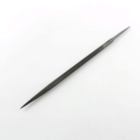 Diagonal photo of Swiss No 4 Impressioning file on a White Background