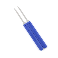 Lock Picking bypass tools with blue handles on a white background