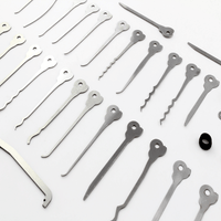Close-up image of a selection of the Dangerfield Expansion Lock Pick Set tools