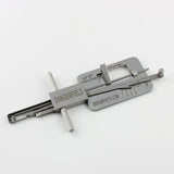 Metal lock picking tool with 'Dangerfield' branding on a white background