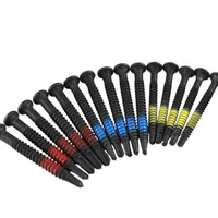 Lokko self tapping extraction screws for bell plug puller close-up view