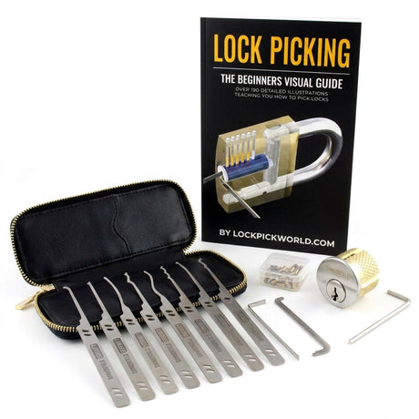 SERENITY set with repinnable practice lock and Beginners Visual Guide
