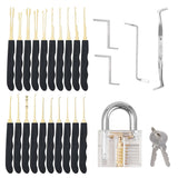 GOSO pick set with tension tools and practice padlock