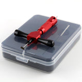 Detail view of the Lokko disc detainer lock pick working tip used to rotate each disc