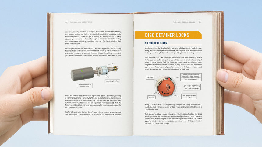 Lock Picking, The Beginners Visual Guide - 190 Full Colour Illustrations and 176 Pages teaching you how to pick locks in depth
