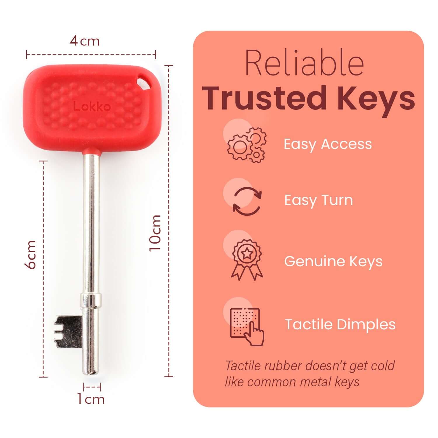 Lokko Radar Key for Disabled Toilets UK (Set of 3) - Boxed, Comfortabl ...