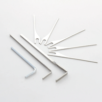 Picking needles, tension tools, and hex-key