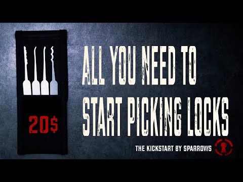 Sparrows Kick-Start Beginners Lock Pick Set + Case - official Sparrows video
