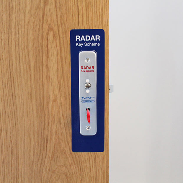Lokko Disabled Toilet Key for Radar Doors - Large Grip Braille Head ...