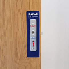 EZLOK Disabled Toilet Key for Radar Doors - Large Grip Braille Head