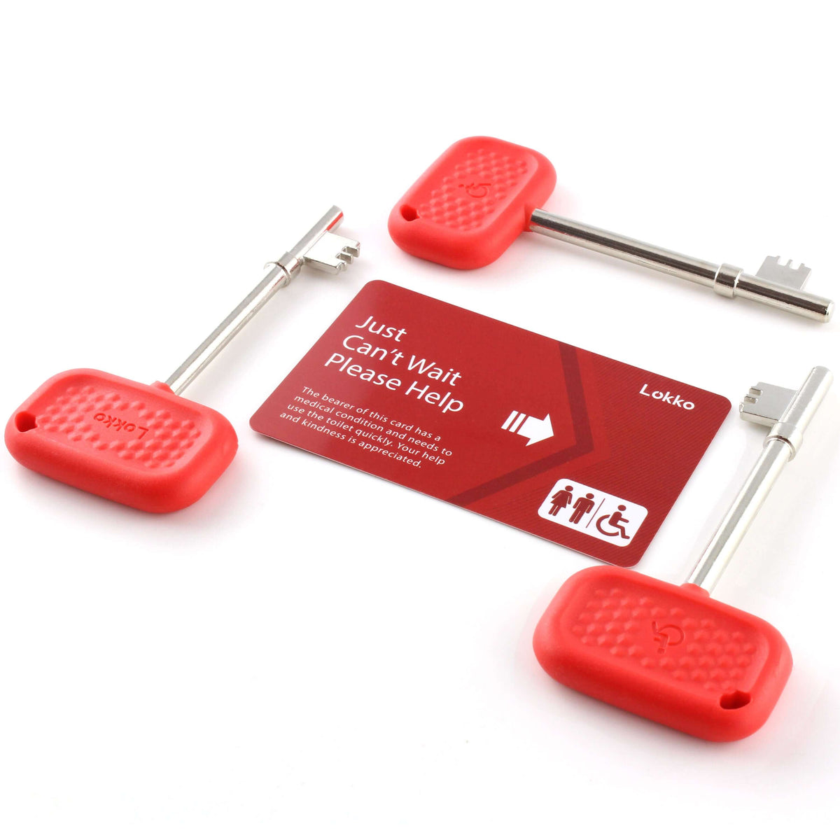 Radar Lock Button Lokko Radar Key for Disabled Toilets UK (Set of 3) - Boxed, Comfortabl ...