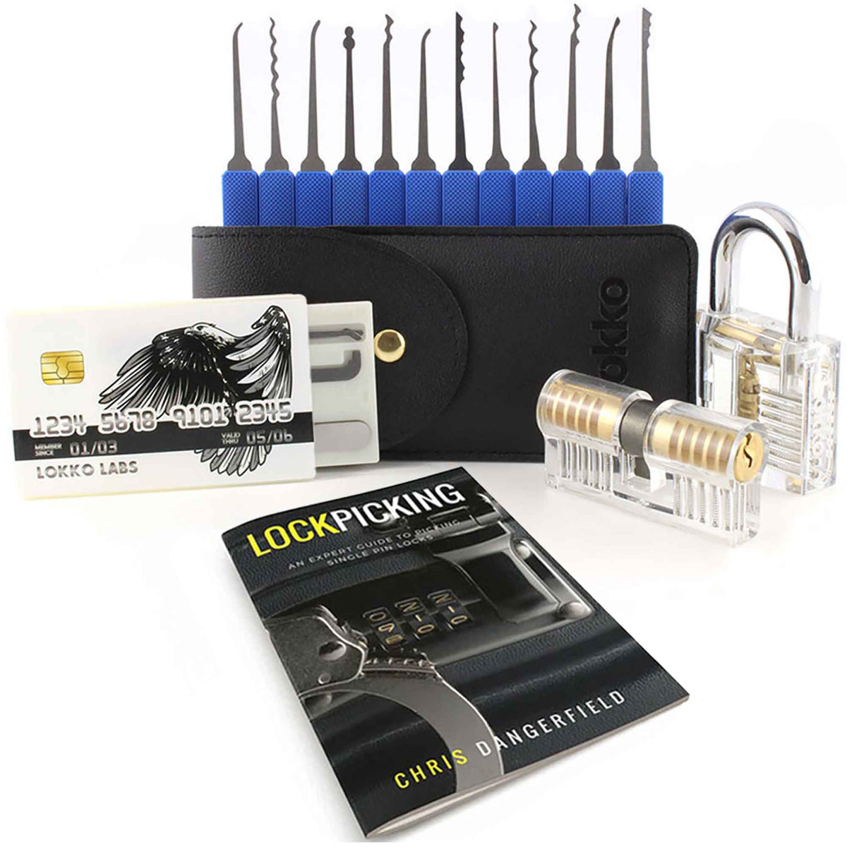 Beginners Lock Pick Set in a box: Complete Lock Pick Kit, Spy Card Kit ...