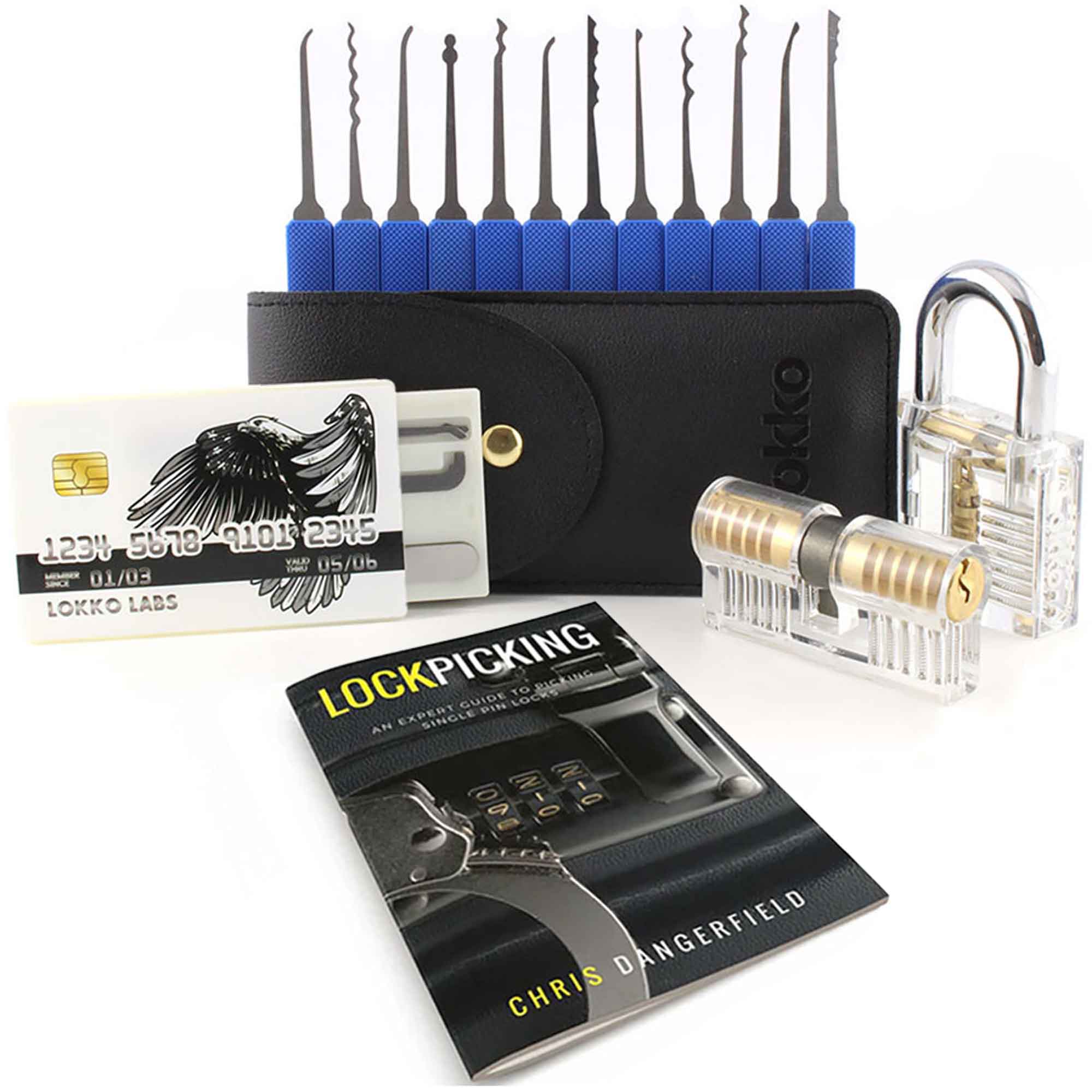 Beginners Lock Pick Set in a box: Extensive Lock Pick Set, Spy Card Ki ...