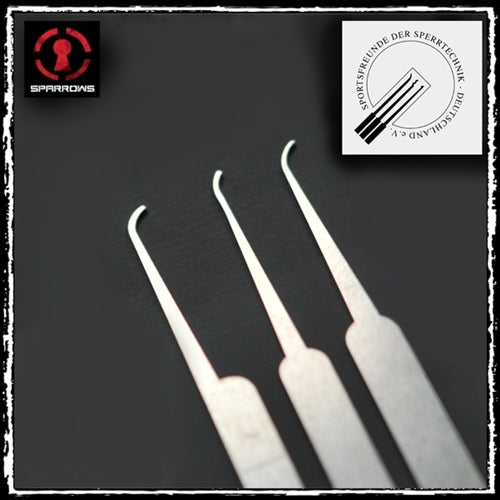 Sparrows "SSDeV HOOKS" Extreme Reach Lock Picks 0.6mm - official Sparrows product image