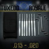 Tuxedo Royale Euro Lock Pick Set .015" + Case - official Sparrows product image