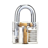 Clear Practice Padlock with Visible Mechanism - Lock Picking Training : Starter Difficulty - UKBumpKeys