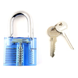 Clear Lock Picking Padlock + Visible Mechanism : Medium Difficulty - UKBumpKeys