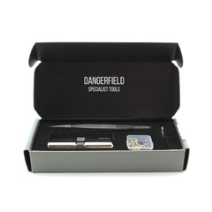 Dangerfield Brushed Aluminium Repinnable Lock +Pins and Tweezers