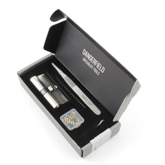 Dangerfield Brushed Aluminium Repinnable Lock +Pins and Tweezers