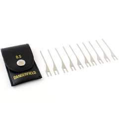 Dangerfield Universal Lock Pick Gun Needles (10 Pack) 0.5mm Thickness + Case - UKBumpKeys