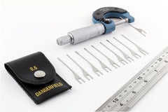 Dangerfield Universal Lock Pick Gun Needles (10 Pack) 0.6mm Thick + Case - UKBumpKeys