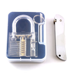 Jack knife lock pick set + training lock