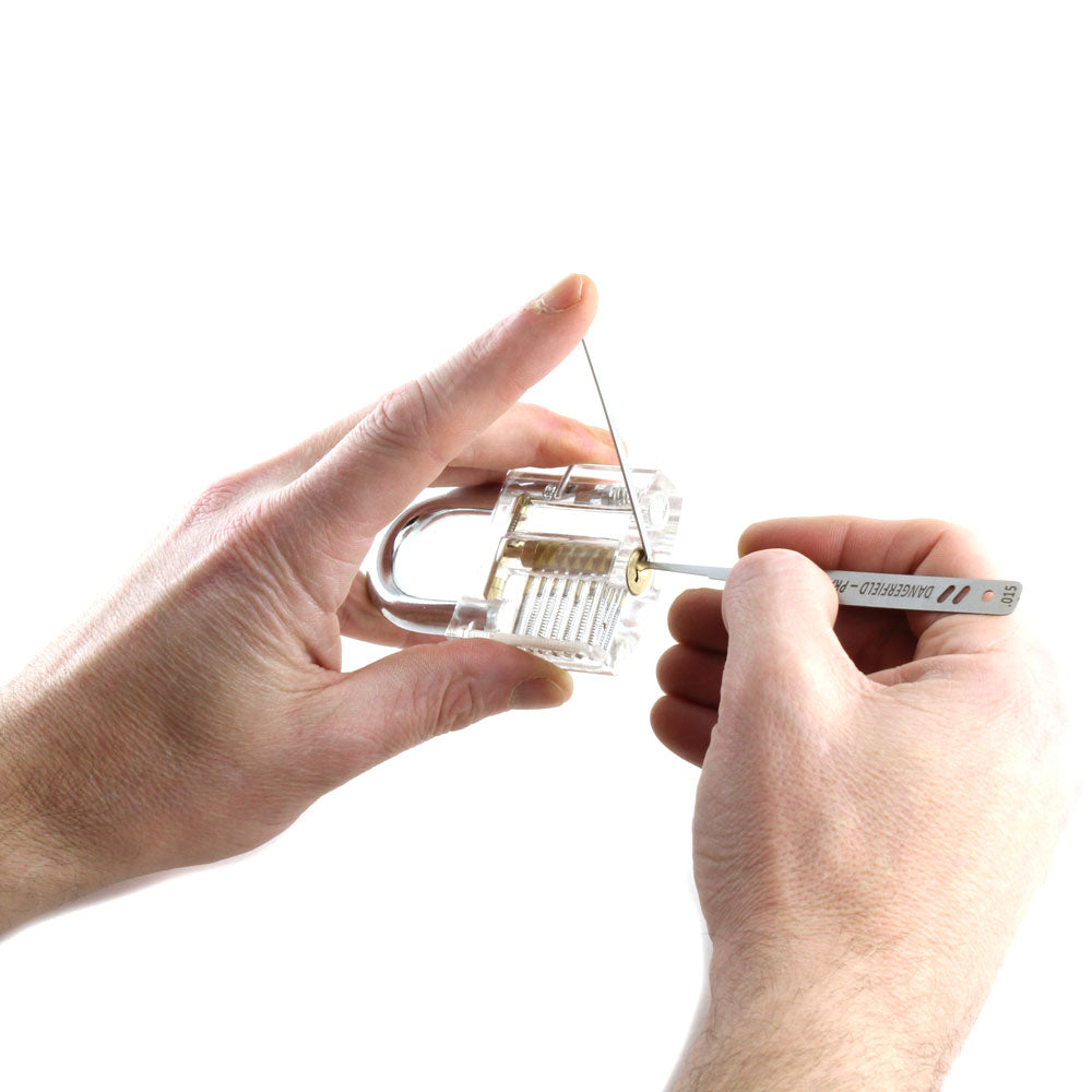 Clear Practice Padlock with Visible Mechanism - Lock Picking Training ...