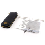 SouthOrd PXS-17 Complete Lock Pick Set - Picks, Handle, Wrenches, Leather Wallet. - UKBumpKeys