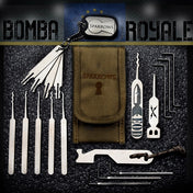 Sparrows Bomba Royale Slim Line Pick Set + Case - UKBumpKeys