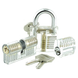 Clear Double-Sided Training Lock - Single Pin Picking Practice - UKBumpKeys