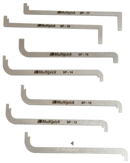 Multipick ELITE Top of Keyway 7 Piece Wrench Set 2 + Case - UKBumpKeys