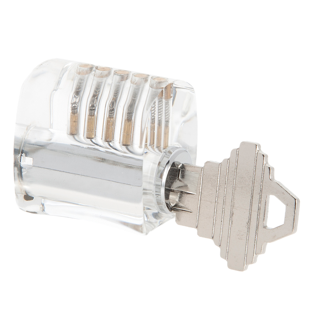 Sparrows Clear Acrylic Practice Lock UK | See-Through – UKBumpKeys