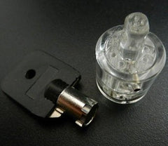 Clear 7 Pin Tubular Practice Lock - UKBumpKeys