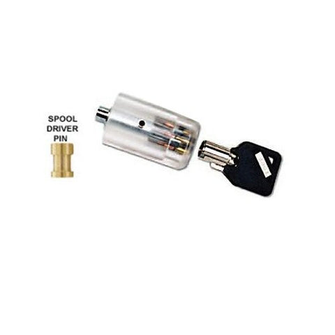 Clear Practice Tubular Lock - Spool Pin Version - UKBumpKeys